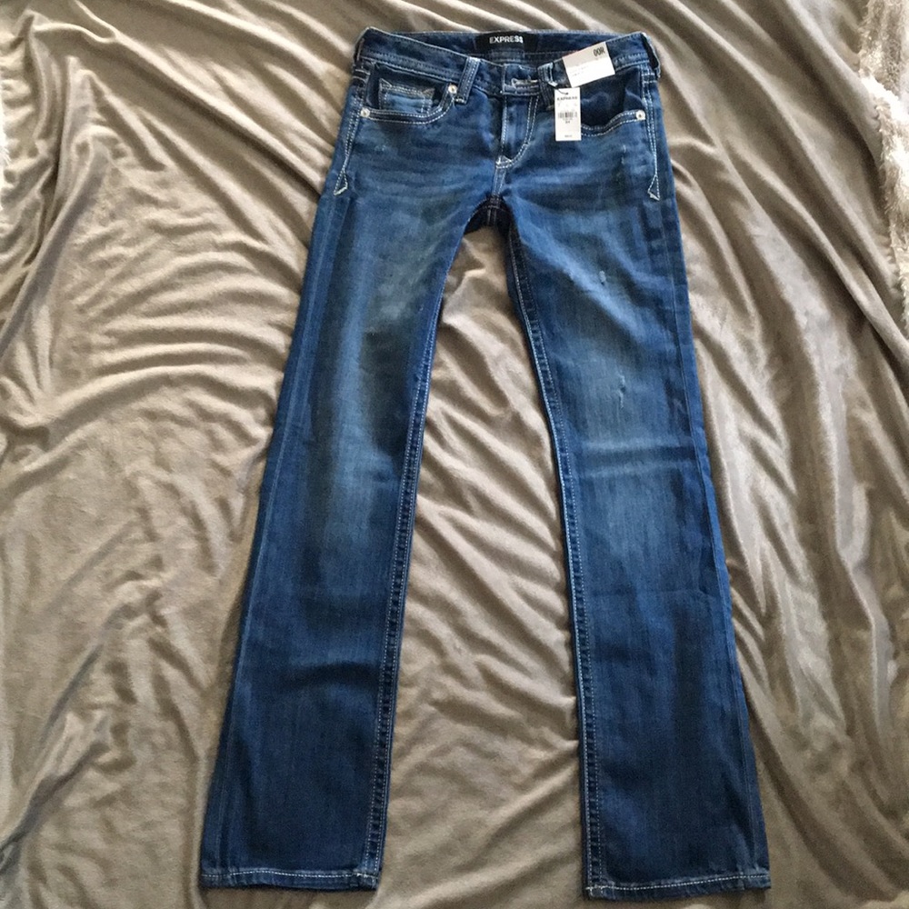 Express Barely Boot Jeans